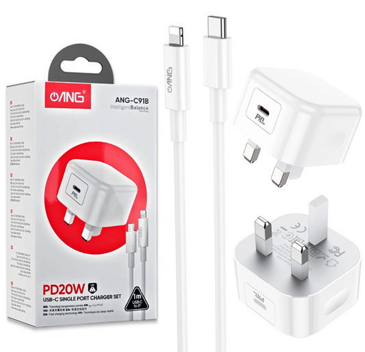 ANG 20W Charging kit for Iphone and Android