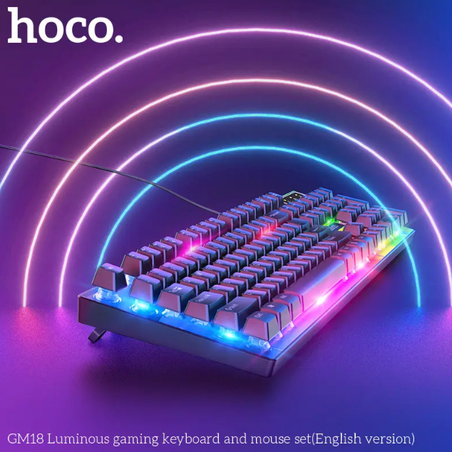 Hoco GM18 Luminous Gaming Keyboard and Mouse Set