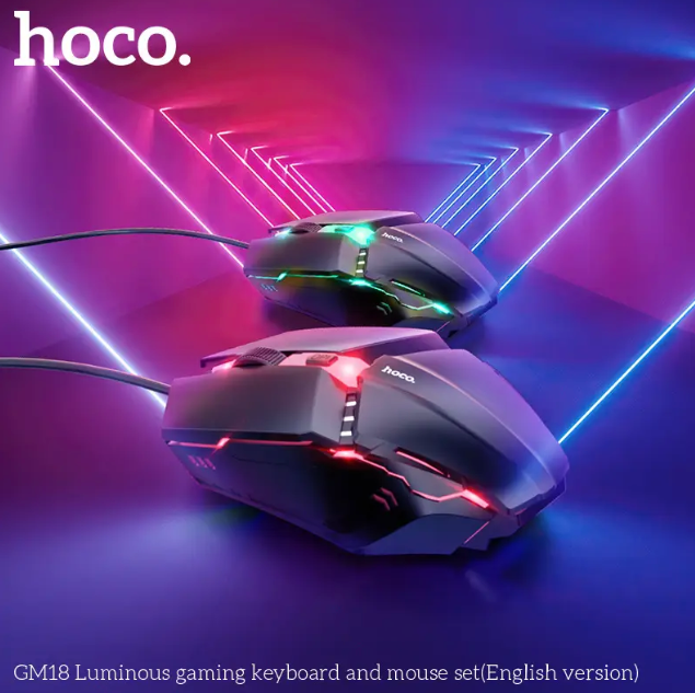 Hoco GM18 Luminous Gaming Keyboard and Mouse Set